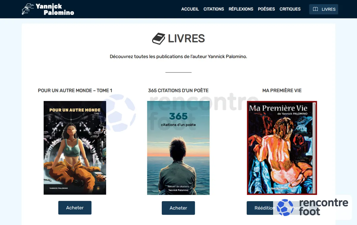 Capture : Livres - Yannick Palomino